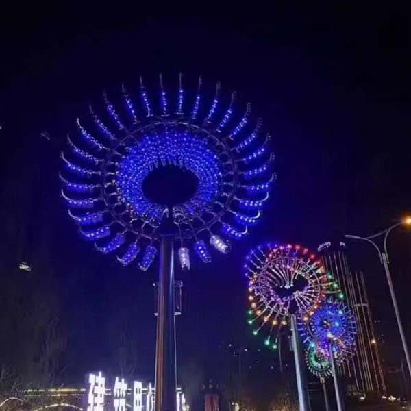 Anthony Howe Concept Outdoor Metal Kinetic Wind Sculpture with Colorful Lighting by China Supplier WEMEDEC (3) Anthony Howe Concept Outdoor Metal Kinetic Wind Sculpture with Colorful Lighting by China Supplier WEMEDEC (3)