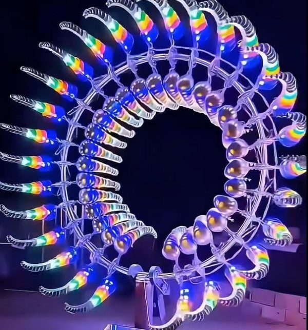 Anthony Howe Concept Outdoor Metal Kinetic Wind Sculpture with Colorful Lighting by China Supplier WEMEDEC (6) Anthony Howe Concept Outdoor Metal Kinetic Wind Sculpture with Colorful Lighting by China fastory WEMEDEC