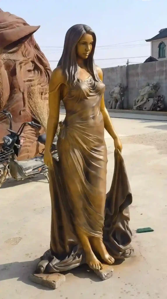 Bronze girl statue China company - WEMEDEC