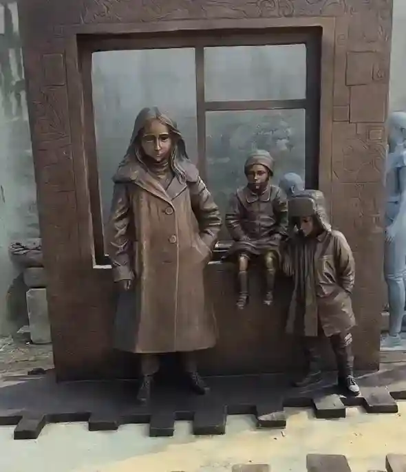 Bronze sculpture war and peace - China supplier WEMEDEC