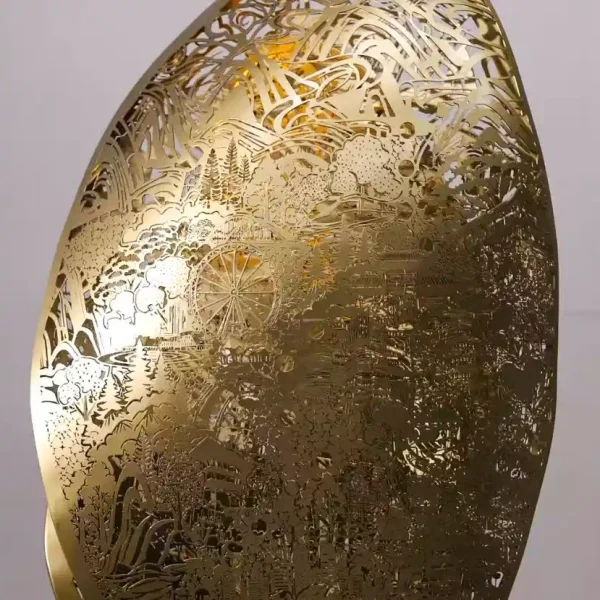 Chinese Sculpture Factory Customizable Metal Stainless Steel Hollow-Out Art Sculpture for Hotels - Wemedec (3) Chinese Sculpture Factory Customizable Metal Stainless Steel Hollow-Out Art Sculpture for Hotels - Wemedec (3)