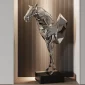 Fiberglass Modern Horse Head Sculpture for Hotels And Villa by China company wemedec