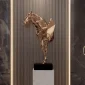 Fiberglass Modern Horse Head Sculpture for Hotels And Villa by China supplier wemedec