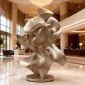 WEMEDEC China sculpture factory WEMEDEC stainless steel abstract sculpture for hotels
