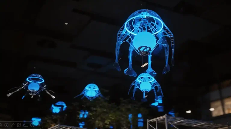 festo Bionic Mechanical Jellyfish－Interactive Art Installation Design by chinese supplier wemedec