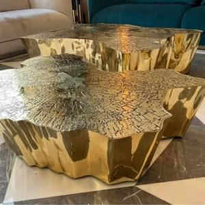 China Eden Gold Center Table Artistic Coffee Table made in China factory and supplier - WEMEDEC