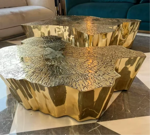 China Eden Gold Center Table Artistic Coffee Table made in China factory and supplier - WEMEDEC