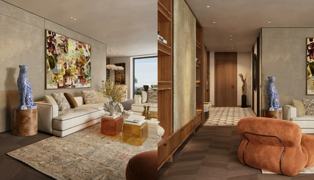 Charmy Decor Mosaic Leopard Ornament made in China by WEMEDEC sculptures