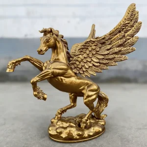 bronze flying horse sculpture - wemedec