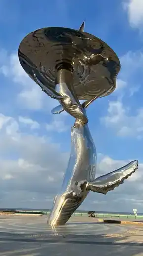 whale sculpture China factory supplier WEMEDEC