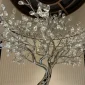 8 meters high metal stainless steel tree sculpture for hotels made by Chinese manufacturer WEMEDEC company