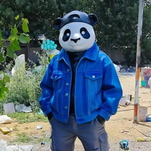 China WEMEDEC fabrication - glass fiber reinforced plastic animal sculpture panda