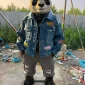 painted glass fiber FRP animal sculptures for parks from China fabrication factory WEMEDEC in Hebei Province and Guangdong