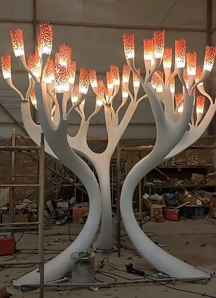 four meters high 304 stainless steel coral tree sculpture from Chinese fabrication factory WEMEDEC (2)