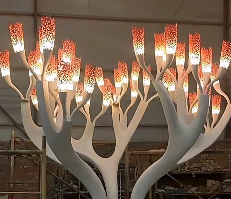 four meters high 304 stainless steel coral tree sculpture from Chinese fabrication factory WEMEDEC (2)