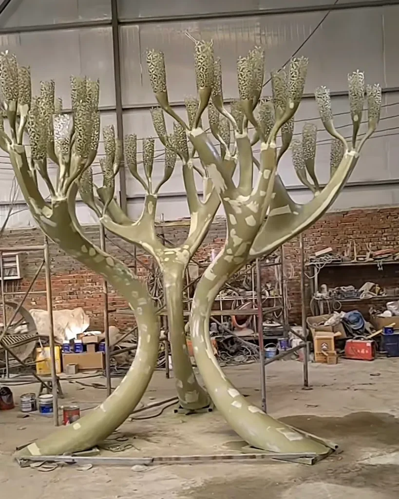four meters high 304 stainless steel coral tree sculpture from Chinese fabrication factory WEMEDEC (5)