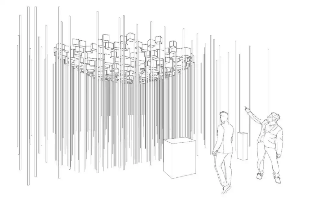 Wemedec space art company provides custom public artworks for hotel park roundabout from China