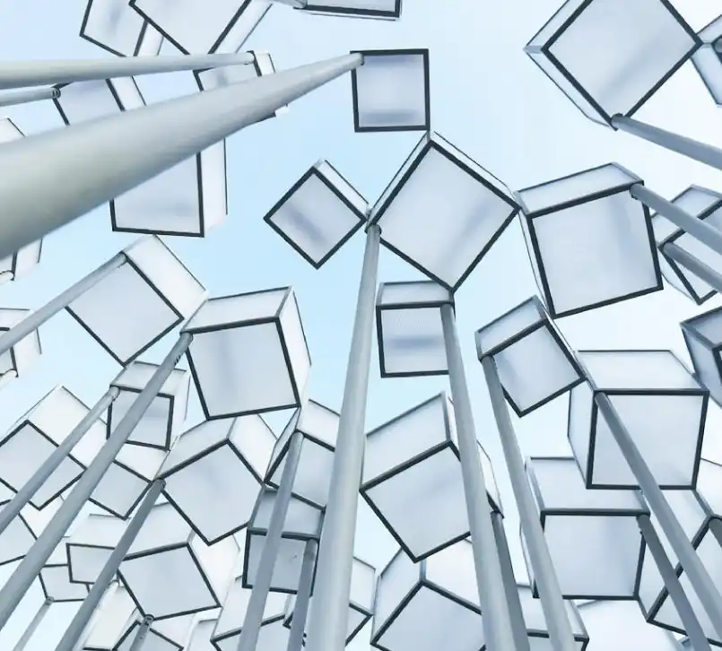 transparent ariclic public art installation - manufacturer WEMEDEC China